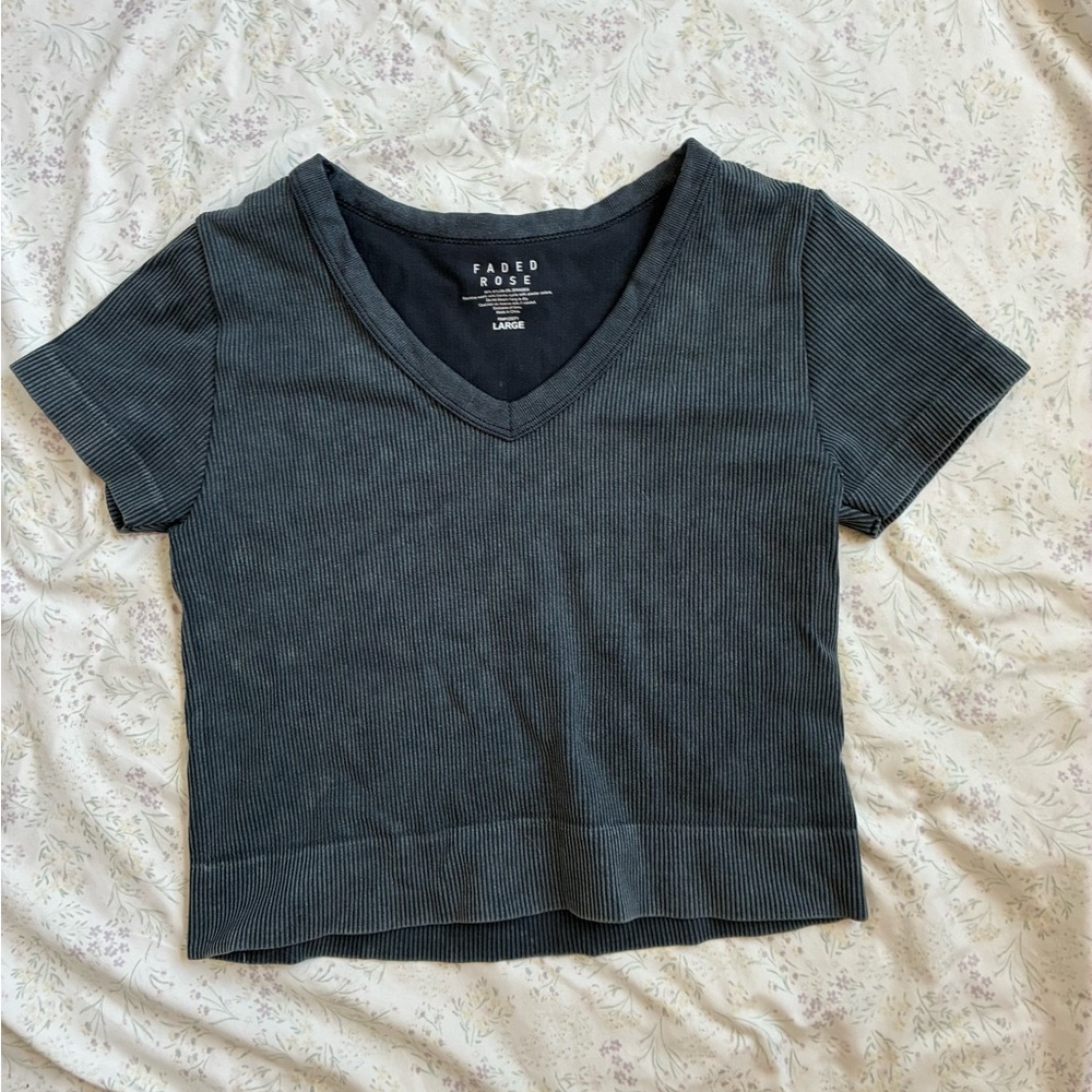Women's Black Crop Top